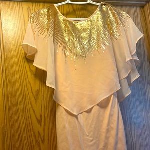 Bebe Pink dress. Worn once for Christmas Party! Perfect condition!